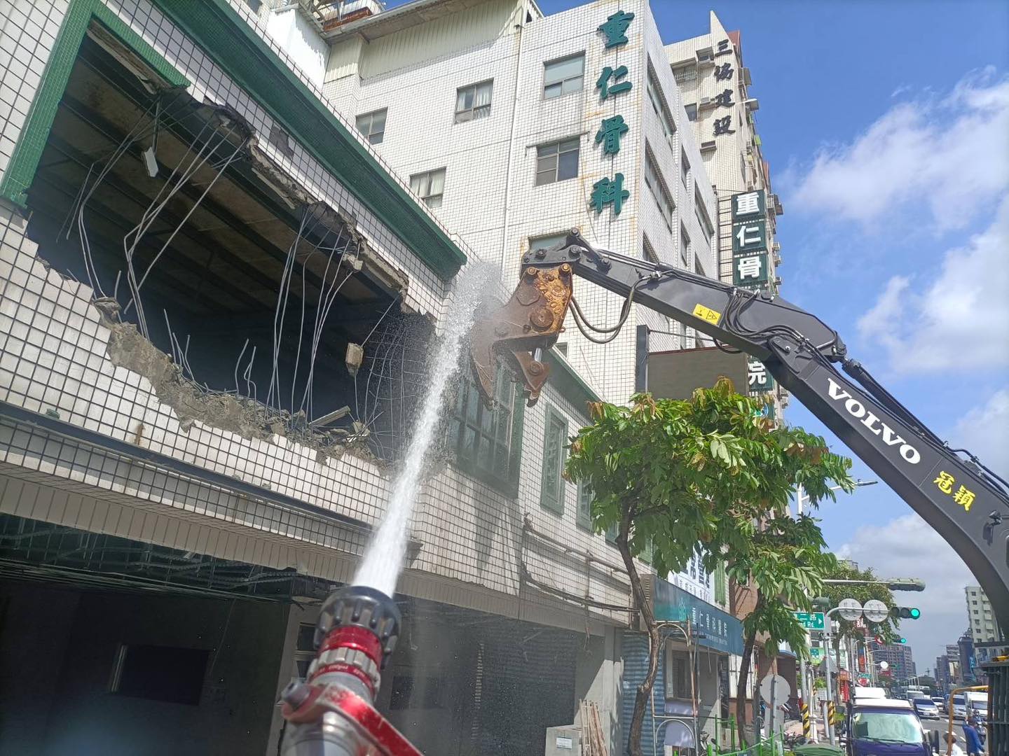 高壓水柱沖洗