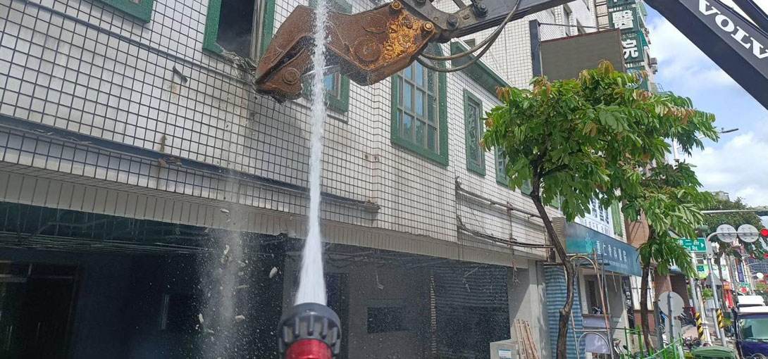 高壓水柱沖洗